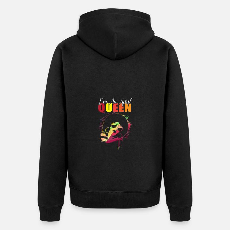 Sternzeichen Widder - Unisex Premium Bio Zip Hoodie - Schwarz