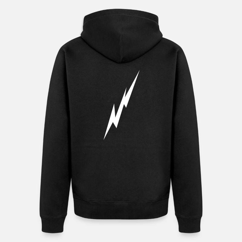 Blitz - Unisex Premium Bio Zip Hoodie - Schwarz