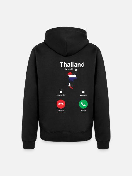 Thailand - Unisex Premium Bio Zip Hoodie - Schwarz