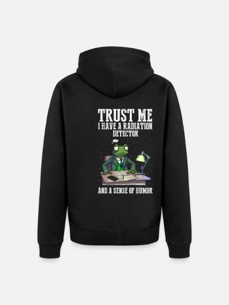 Kernenergie Spruch für Kernenergie - Unisex Premium Bio Zip Hoodie - Schwarz