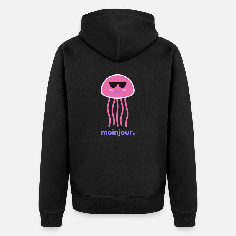 moinjour.zwei - MoinJour 2 - Veste à capuche bio Premium Unisexe - noir