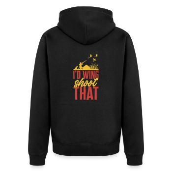 Pheasant hunting Pheasant Bird hunting Bird hunters - Unisex Premium Organic Zip Hoodie - black - Back - Nico (187cm)