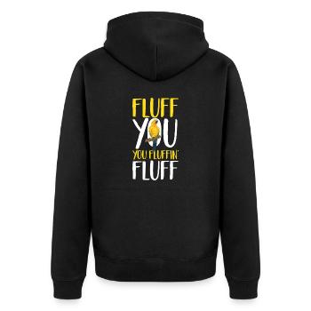 Parakeet, Parrot, Parakeet, Bird - Unisex Premium Organic Zip Hoodie - black - Back - Nico (187cm)