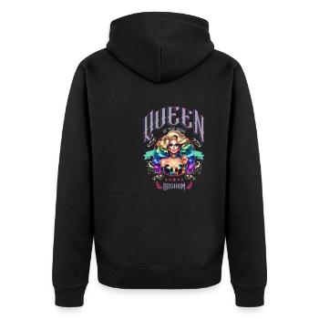 Reine du groove de la fierté LGBTQ+ - Veste à capuche bio Premium Unisexe - noir - Dos - Nico (187cm)
