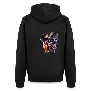 In a world full of princesses, be a witch - Unisex Premium Organic Zip Hoodie - black - Back - Nico (187cm)