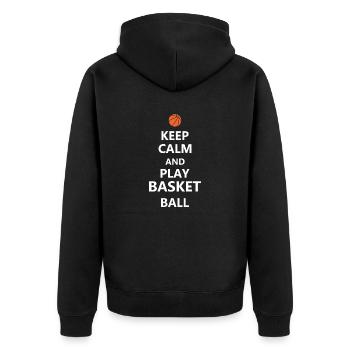 Basket-ball - Veste à capuche bio Premium Unisexe - noir - Dos - Nico (187cm)
