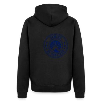 Buen Camino de Santiago de Compostela Jakobsweg - Veste à capuche bio Premium Unisexe - noir - Dos - Nico (187cm)