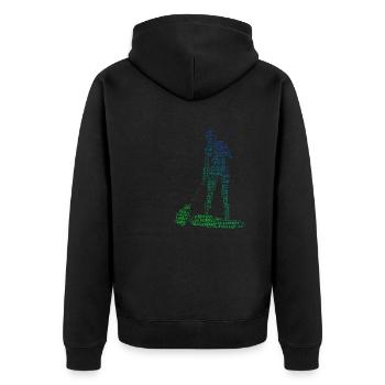 Femmes Sup Standup Paddle Hommes Standup Paddle - Veste à capuche bio Premium Unisexe - noir - Dos - Nico (187cm)