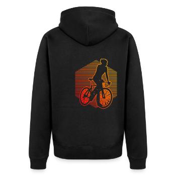 Roadbike Cyclisme de route Cyclisme de route Vélo de route - Veste à capuche bio Premium Unisexe - noir - Dos - Nico (187cm)