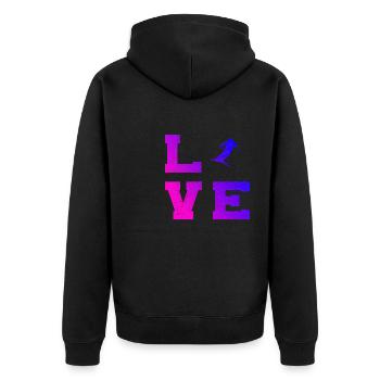 Slopestyle Femmes Hommes Ski Solo Saut à Ski - Veste à capuche bio Premium Unisexe - noir - Dos - Nico (187cm)