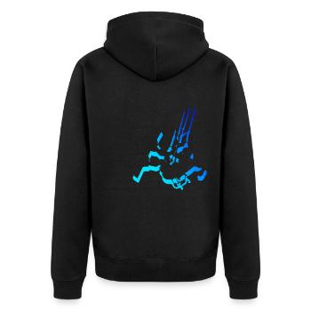 Kitesurf Kitesurf Femme Kitesurf Homme Kitesurf - Veste à capuche bio Premium Unisexe - noir - Dos - Nico (187cm)