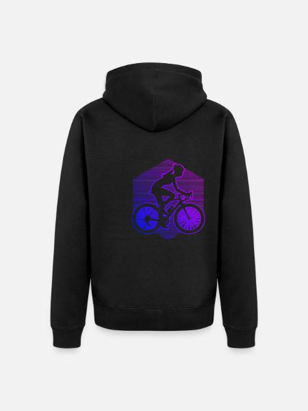Cyclists Cycling Cycling - Unisex Premium Organic Zip Hoodie - black