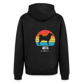 Akita - Veste à capuche bio Premium Unisexe - noir - Dos - Nico (187cm)