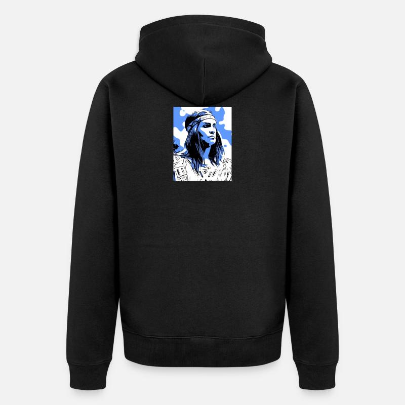 Winnetou - Veste à capuche bio Premium Unisexe - noir