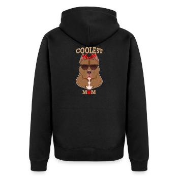 Chien le plus cool Maman I Pitbull Maman I Pitbull - Veste à capuche bio Premium Unisexe - noir - Dos - Nico (187cm)