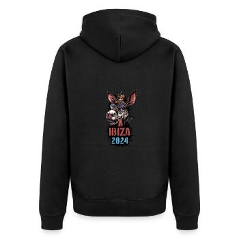 Ibiza 2024 Âne de vacances - Veste à capuche bio Premium Unisexe - noir - Dos - Nico (187cm)