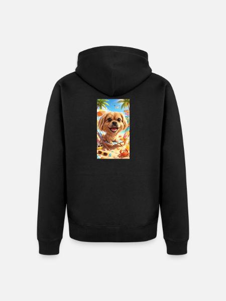 Mila au soleil - Veste à capuche bio Premium Unisexe - noir
