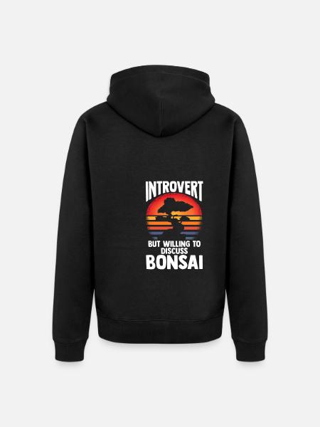 Bonsai Tree - Unisex Premium Bio Zip Hoodie - Schwarz