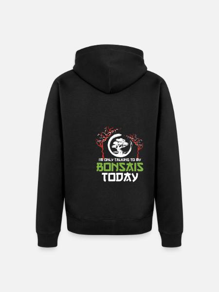 Bonsai Tree - Unisex Premium Bio Zip Hoodie - Schwarz