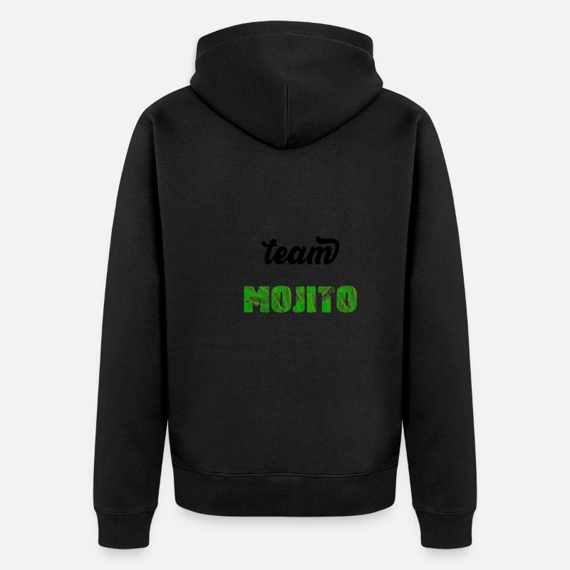 Team MOJITO - Veste à capuche bio Premium Unisexe - noir