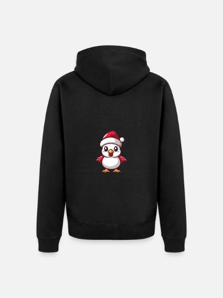 Noël mignon - Veste à capuche bio Premium Unisexe - noir