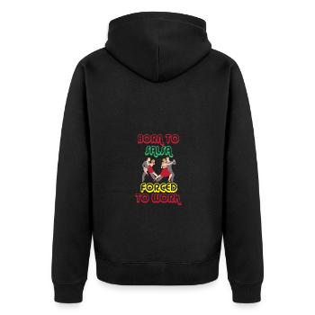 Salsa Dancer Dancer - Unisex Premium Organic Zip Hoodie - black - Back - Nico (187cm)