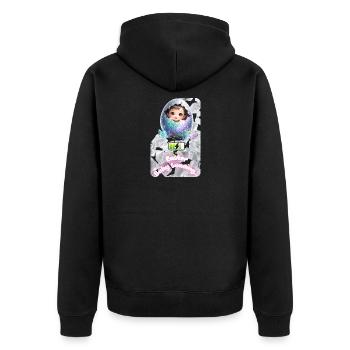 Explosion des œufs de bébé de Bourgeon de Pâques - Veste à capuche bio Premium Unisexe - noir - Dos - Nico (187cm)
