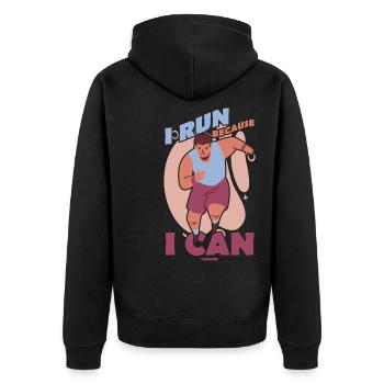 Courir - Veste à capuche bio Premium Unisexe - noir - Dos - Nico (187cm)
