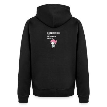 Neurology Girl Doctor ou Neurologist Gift - Veste à capuche bio Premium Unisexe - noir - Dos - Nico (187cm)