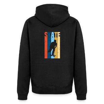Skate Skateboard Skater - Veste à capuche bio Premium Unisexe - noir - Dos - Nico (187cm)
