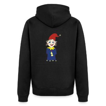 clown - Veste à capuche bio Premium Unisexe - noir - Dos - Nico (187cm)