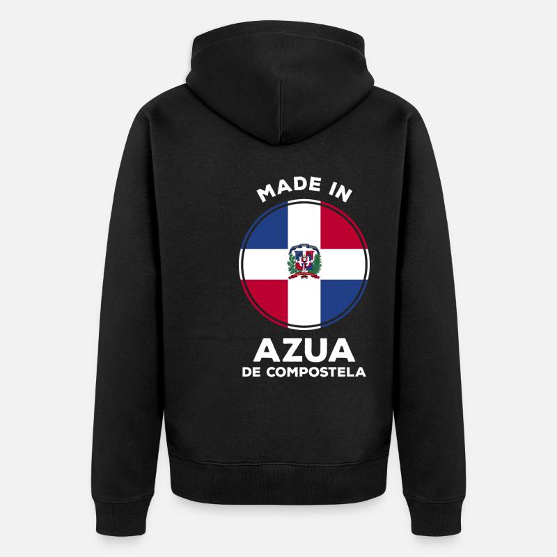 République dominicaine - Veste à capuche bio Premium Unisexe - noir