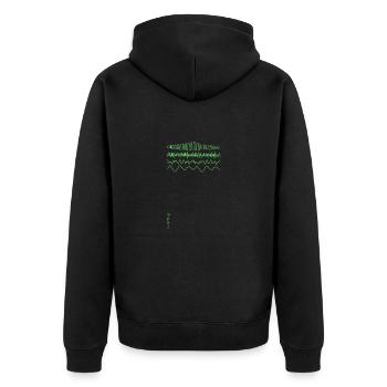 EEG - Veste à capuche bio Premium Unisexe - noir - Dos - Nico (187cm)