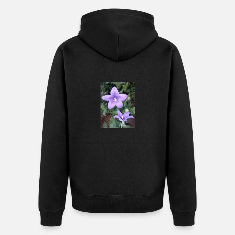 Fleur pourpre - Veste à capuche bio Premium Unisexe - noir