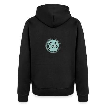 Mignon - Veste à capuche bio Premium Unisexe - noir - Dos - Nico (187cm)