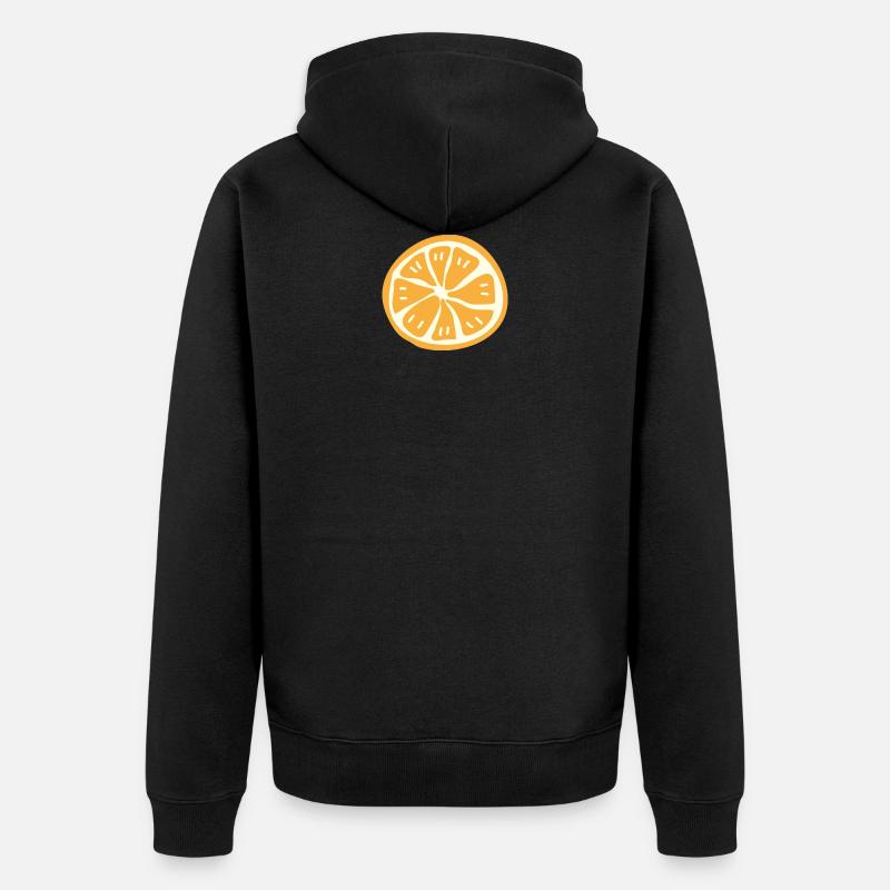 ORANGE - Veste à capuche bio Premium Unisexe - noir