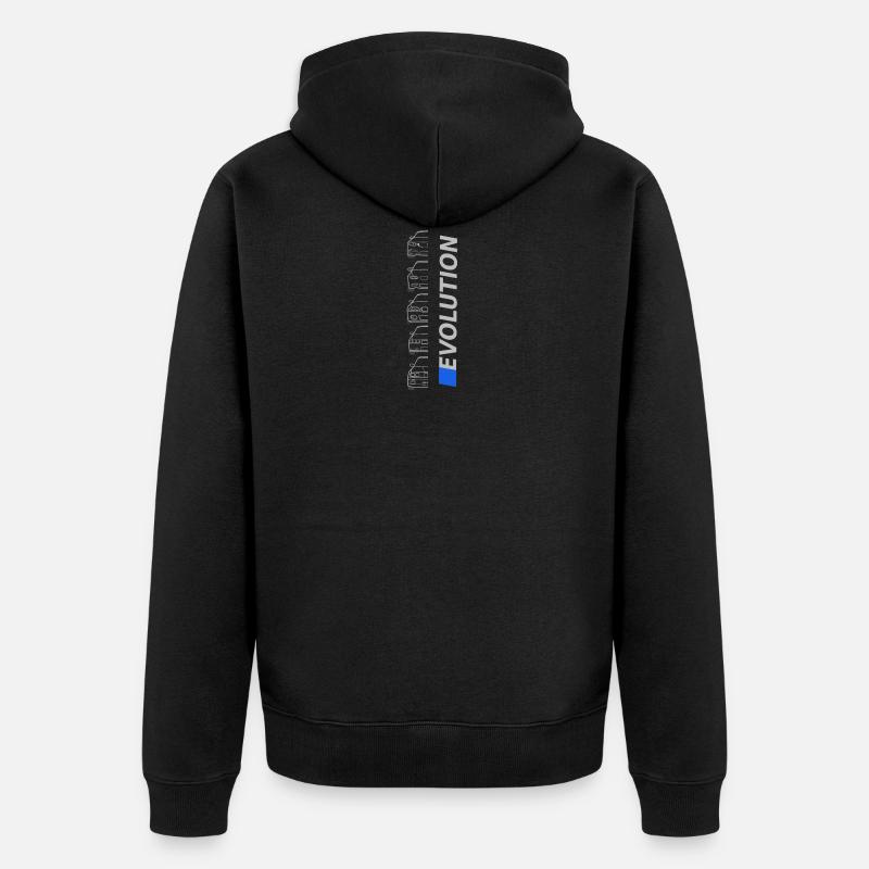 Evo Bimmer - Unisex Premium Bio Zip Hoodie - Schwarz