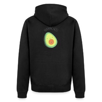 Mamacado - Unisex Premium Organic Zip Hoodie - black - Back - Nico (187cm)