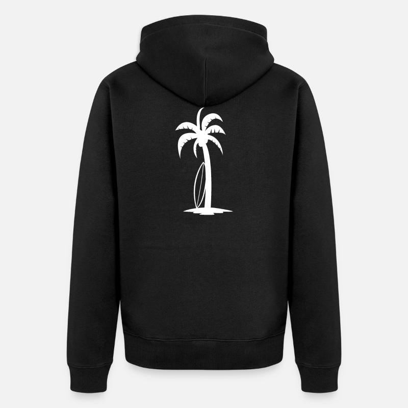 Palme - Veste à capuche bio Premium Unisexe - noir