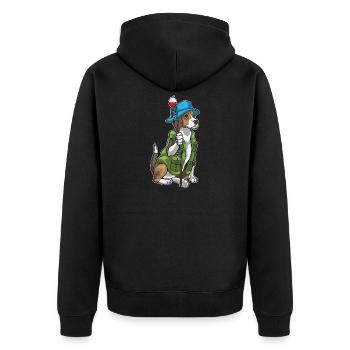Canne à pêche pour pêche de pêche pour pêcheurs de pêche - Veste à capuche bio Premium Unisexe - noir - Dos - Nico (187cm)