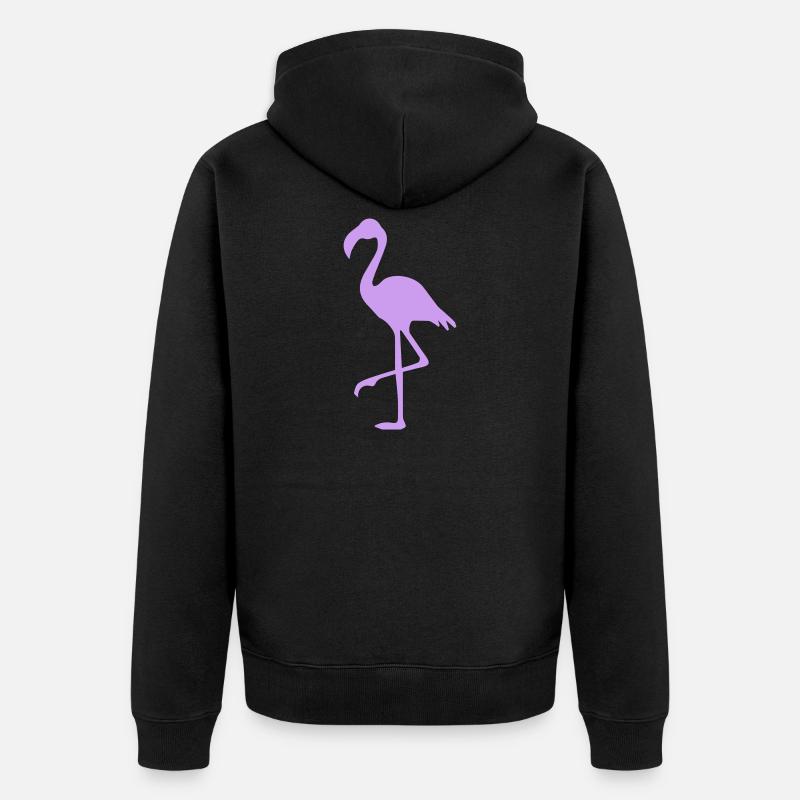 Flamant - Veste à capuche bio Premium Unisexe - noir