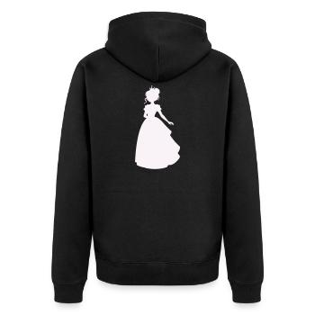 Princesse en robe de bal - Veste à capuche bio Premium Unisexe - noir - Dos - Nico (187cm)