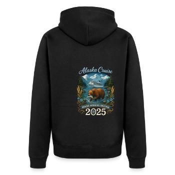 Croisière Alaska 2025 Aventure Nature - Veste à capuche bio Premium Unisexe - noir - Dos - Nico (187cm)