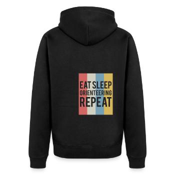 Eat Sleep Pole Vault Stabhochsprung Chemise - Veste à capuche bio Premium Unisexe - noir - Dos - Nico (187cm)