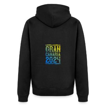 Gran Canaria 2024 - Veste à capuche bio Premium Unisexe - noir - Dos - Nico (187cm)