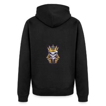 Crâne de pharaon - Veste à capuche bio Premium Unisexe - noir - Dos - Nico (187cm)