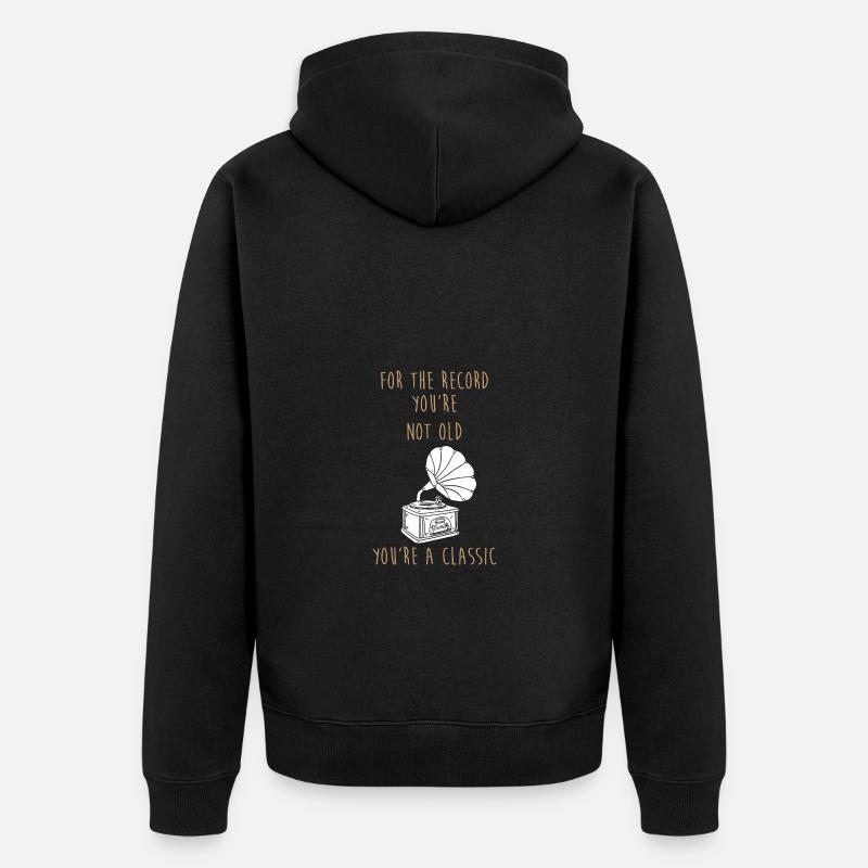 Vinyle - Veste à capuche bio Premium Unisexe - noir