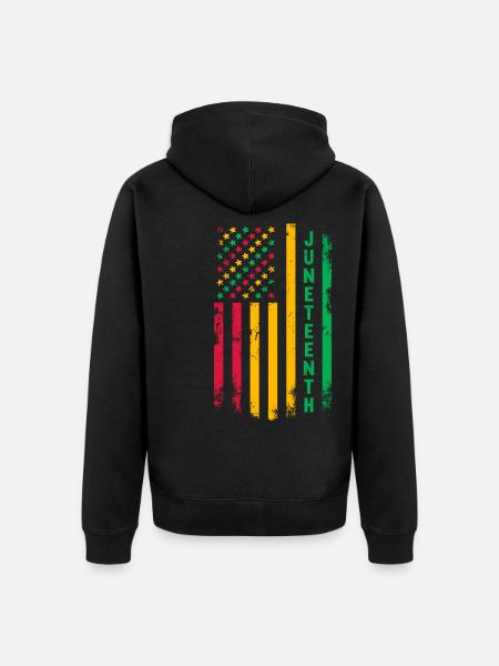 Juneteenth - Veste à capuche bio Premium Unisexe - noir