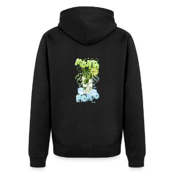 Mojito Ice - Veste à capuche bio Premium Unisexe - noir - Dos - Nico (187cm)