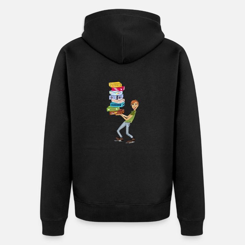 Board Game Fan - Unisex Premium Organic Zip Hoodie - black